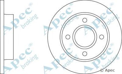 APEC BRAKING dsk253 -  Тормозной диск